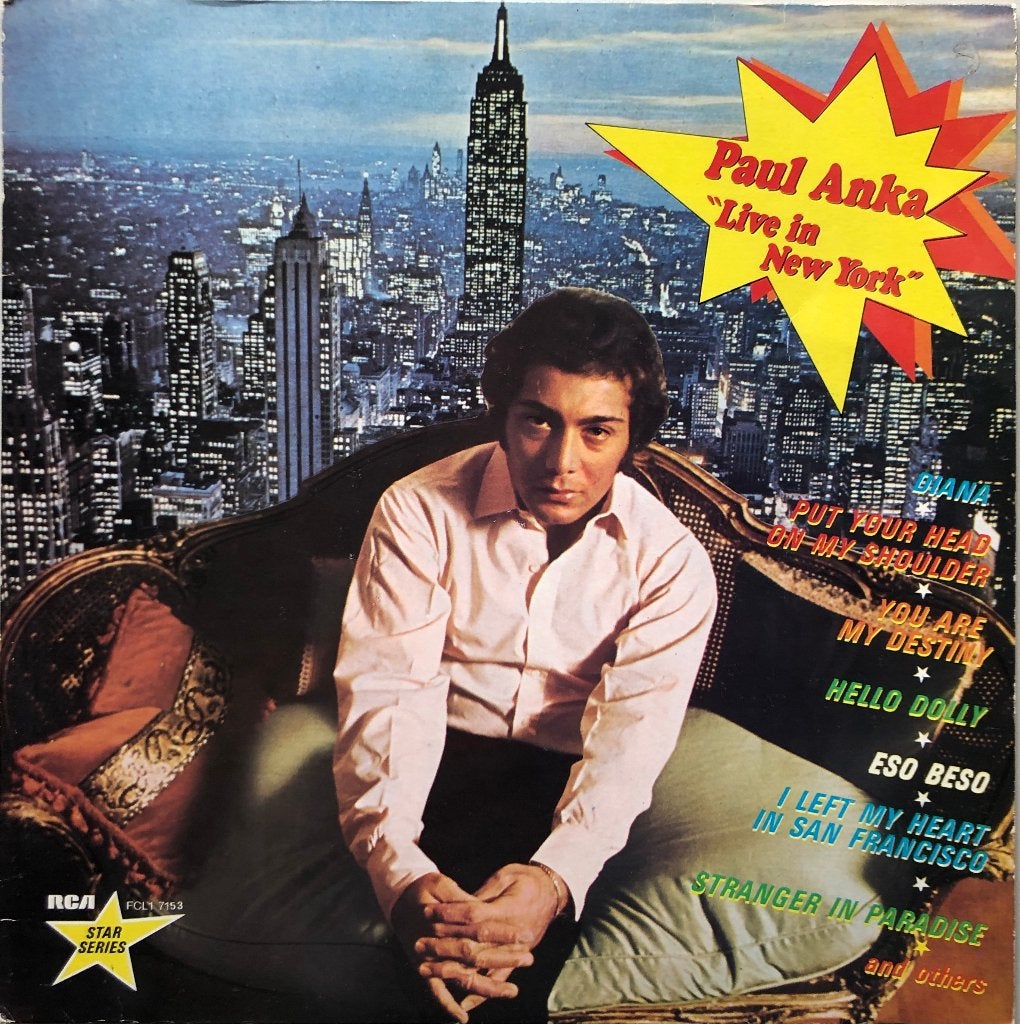 PAUL ANKA LP: LIVE IN NEW YORK, Cd's en Dvd's, Vinyl | Pop, Ophalen of Verzenden, LP