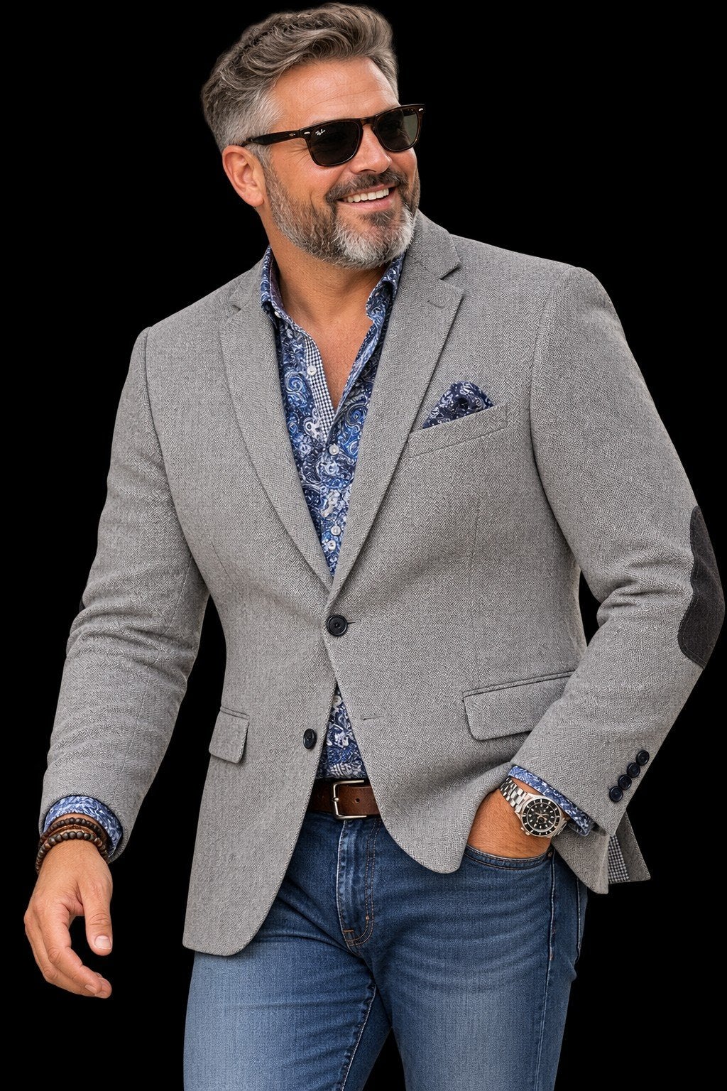 Tweed visgraatje maat 52/L 7sevensquare vast €50, Kleding | Heren, Kostuums en Colberts, Maat 52/54 (L), 7SQUARE, Verzenden, Zo goed als nieuw