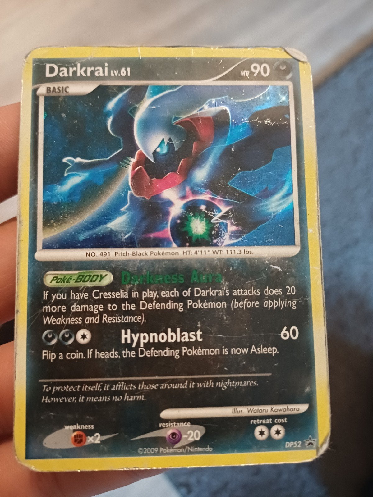 Darkrai Lv.61 Pokémon Kaart - Gebruikt, Ophalen of Verzenden, Gebruikt, Losse kaart