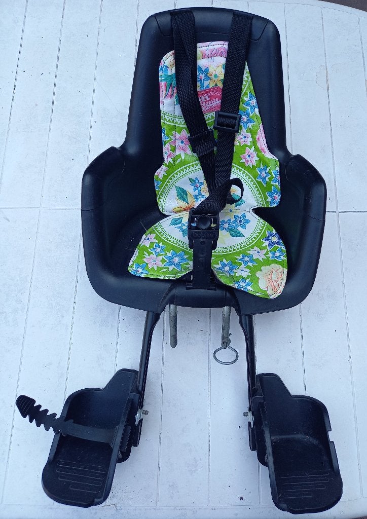 Bobike voorzitje (met twee adapters), Fietsen en Brommers, Ophalen, Bobike, Gebruikt, Voetsteuntjes