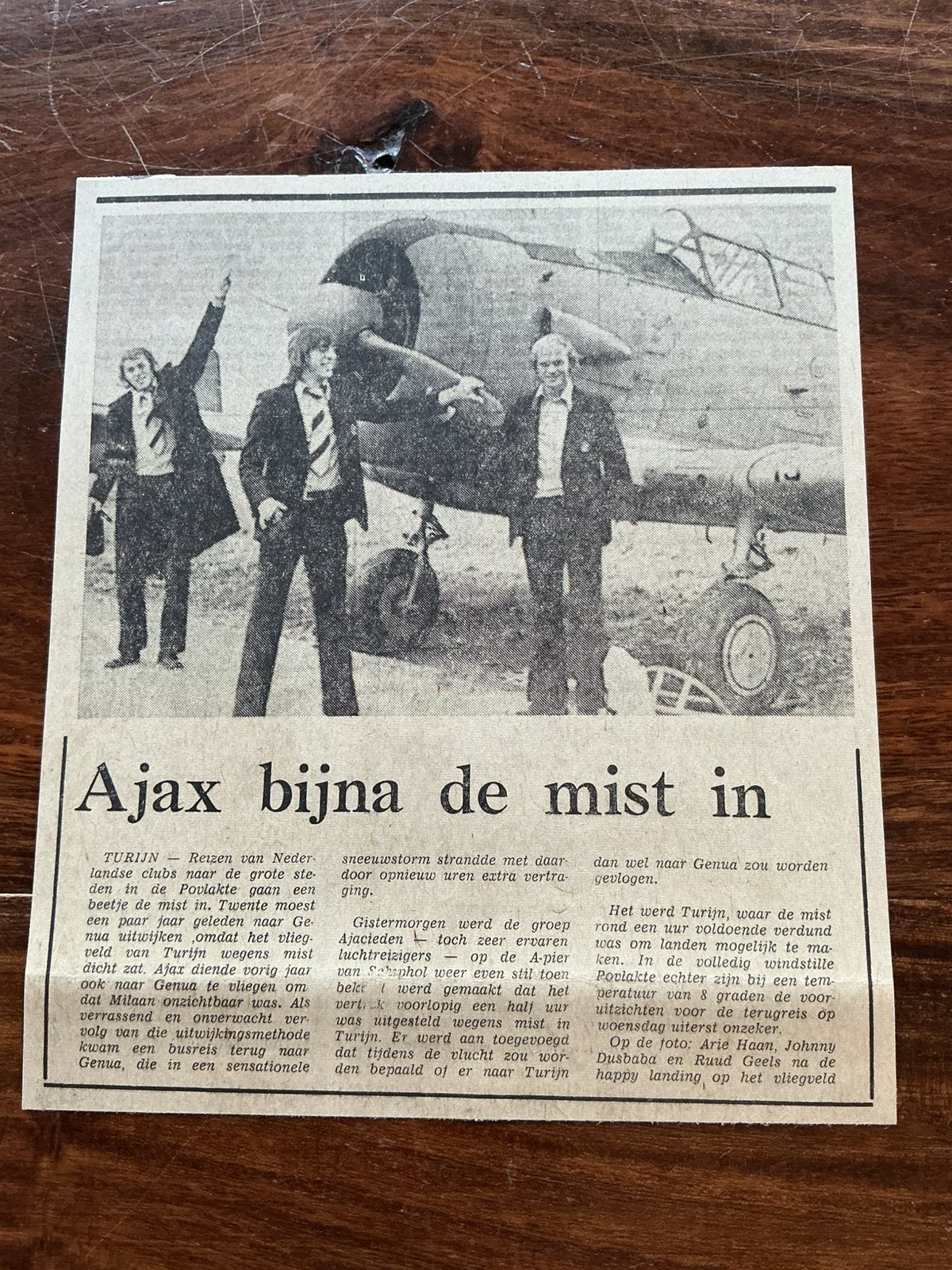 Voetbal krantenartikel voor Juventus Ajax november 1974, Ophalen of Verzenden, Knipsel(s)