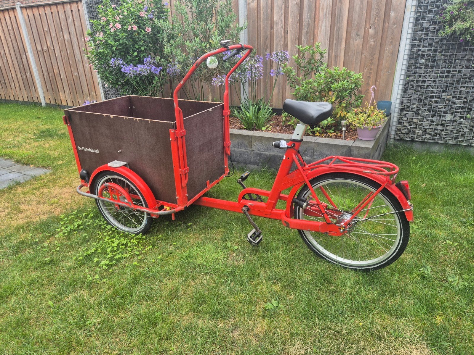Oerdegelijke Fietsfabriek bakfiets met 8 versnellingen, Fietsen en Brommers, Fietsen | Bakfietsen, Ophalen, Gebruikt, Goederen