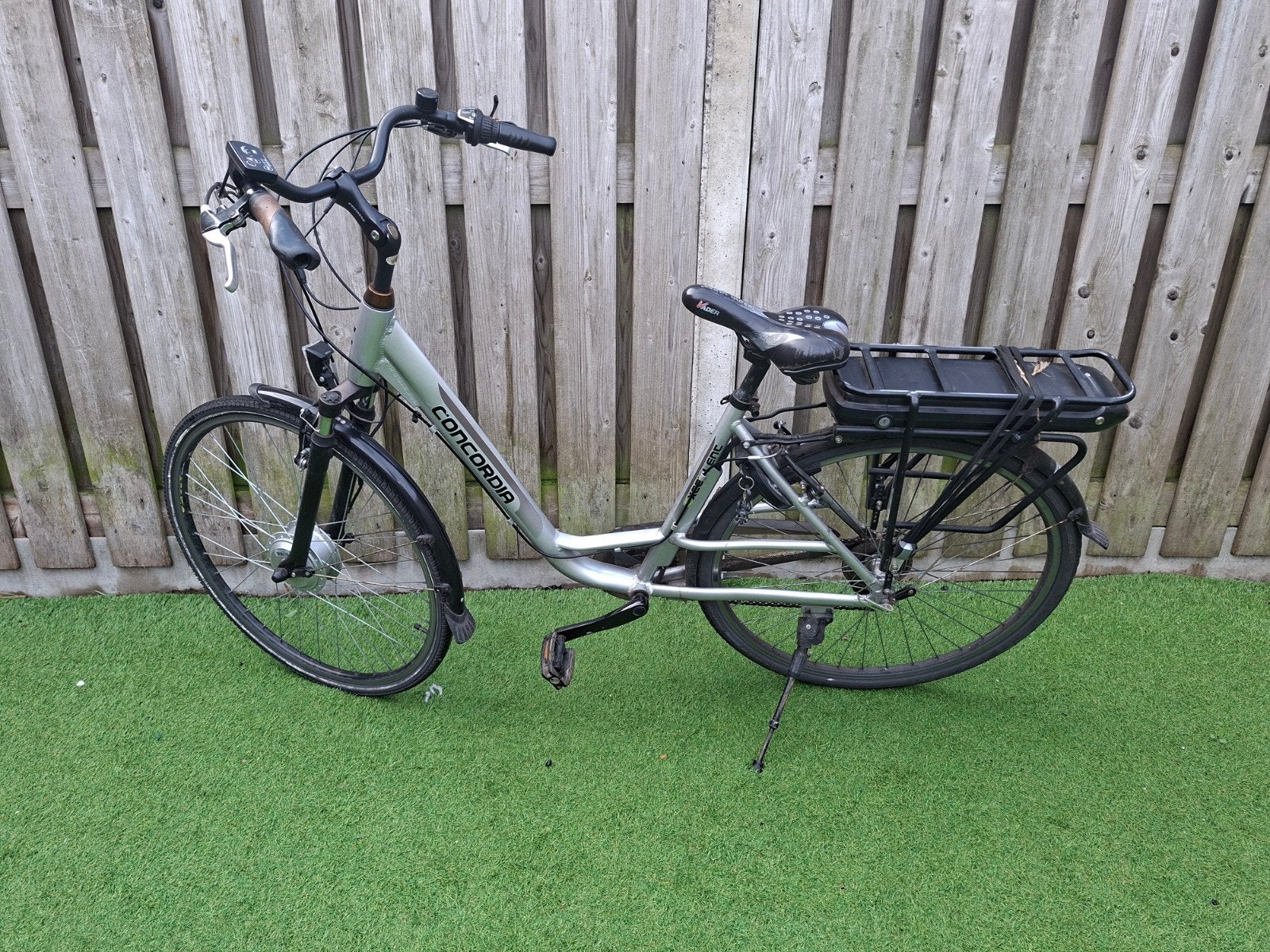 Concordia elektrische fiets - Zilver, Gebruikt, 51 tot 55 cm, 30 tot 50 km per accu, Ophalen