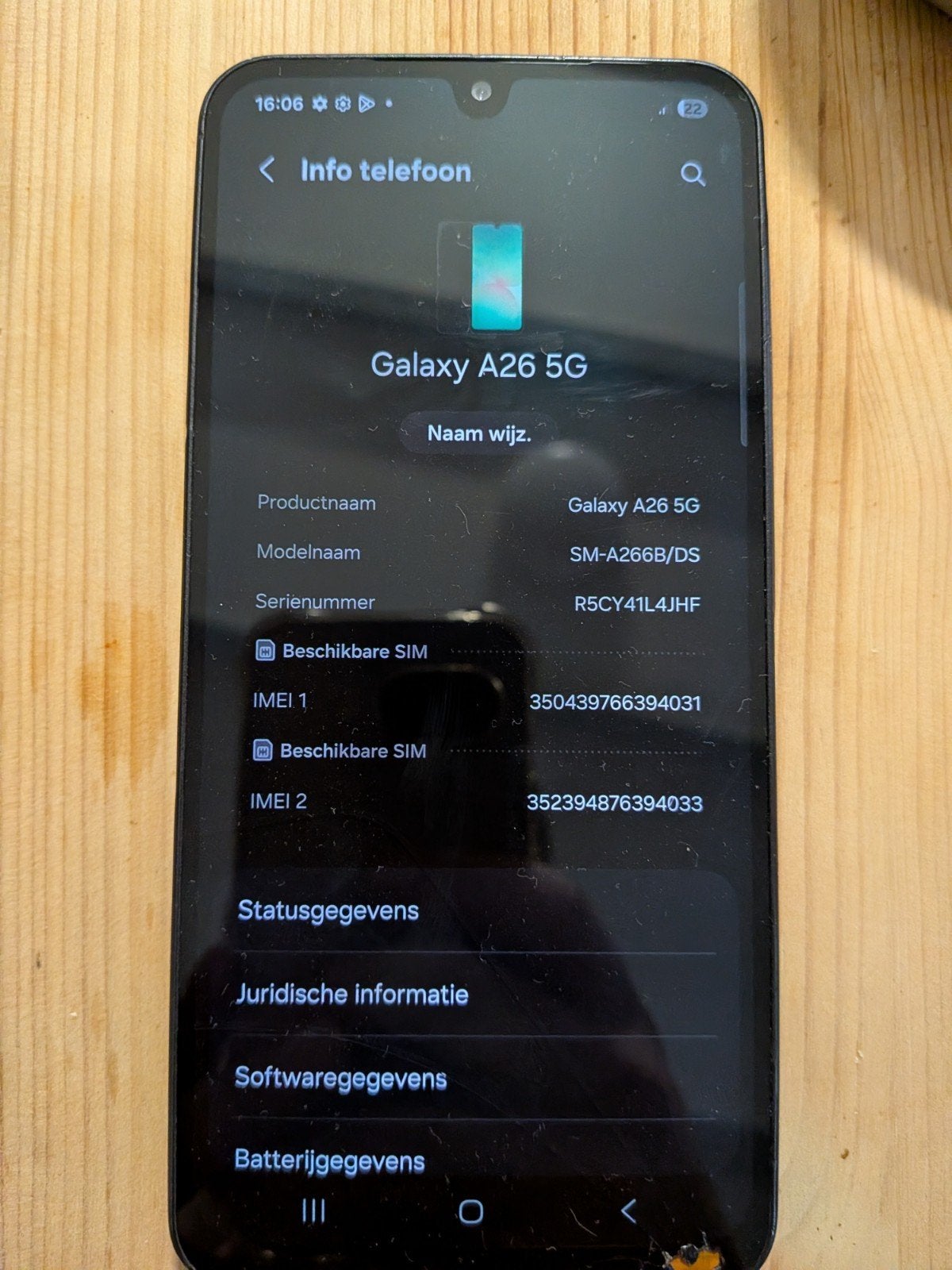 Samsung A26 5G 128GB Zwart., Telecommunicatie, Mobiele telefoons | Samsung, Zwart, Touchscreen, Ophalen of Verzenden, Zo goed als nieuw