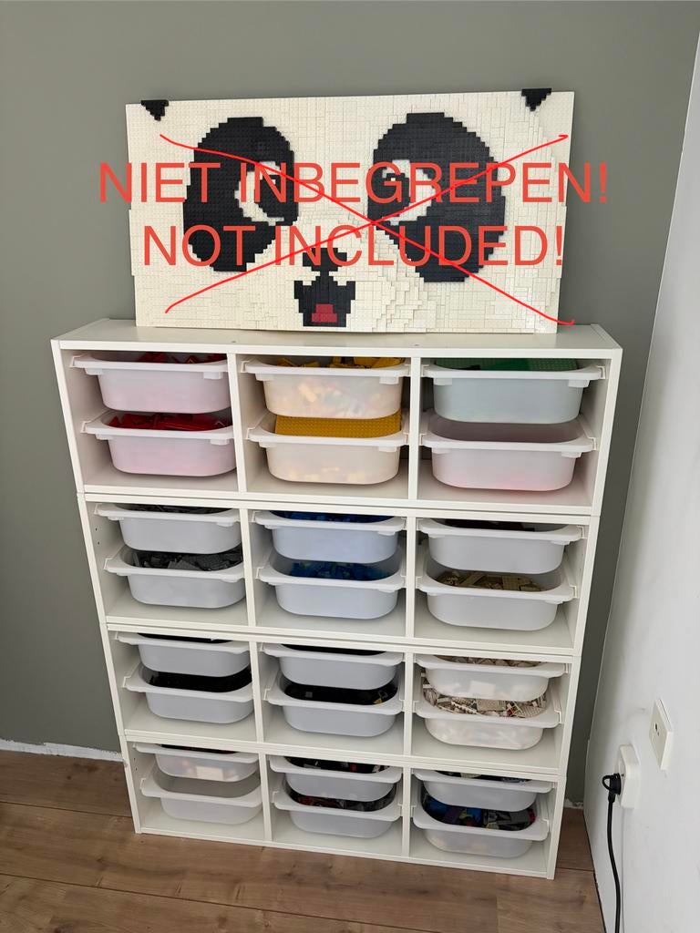 Lego gesoorteerd in Ikea Trofast kast, Ophalen of Verzenden, Zo goed als nieuw