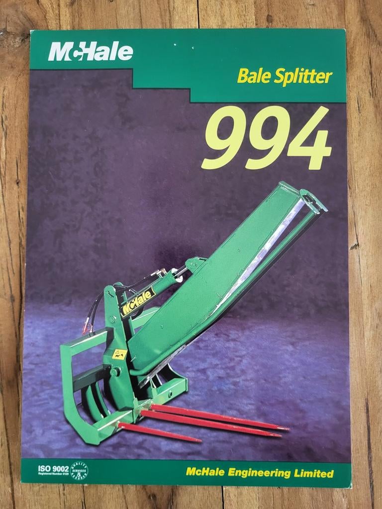tractor folder McHale 994 Bale Splitter, Ophalen of Verzenden, Zo goed als nieuw
