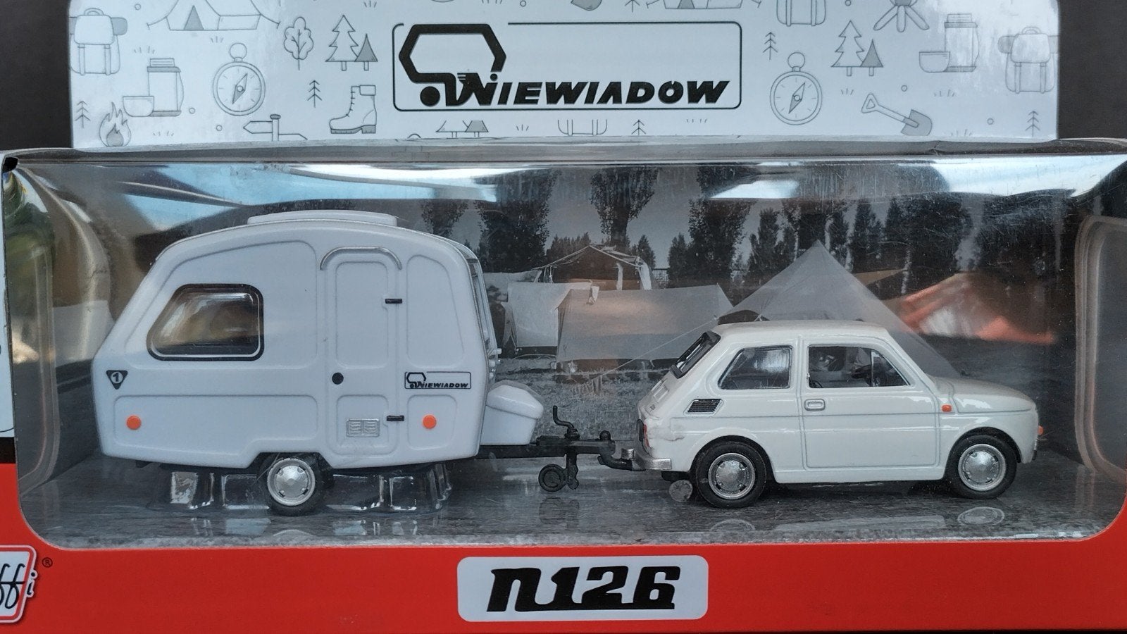 Fiat 126 P Niewiadow Caravan Polski 1:43 Motoryzacja Pol, Overige merken, Auto, Verzenden, .