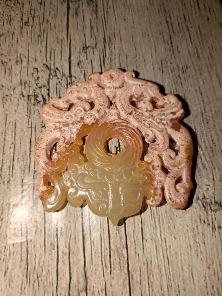Antiek Dubbele Draak (Panlong) - Beschermend Amulet, Ophalen of Verzenden