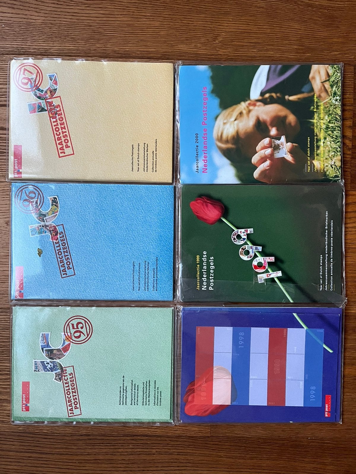 Postzegel gulden jaarcollectie 1995 t/m 2000, Postzegels en Munten, Ophalen