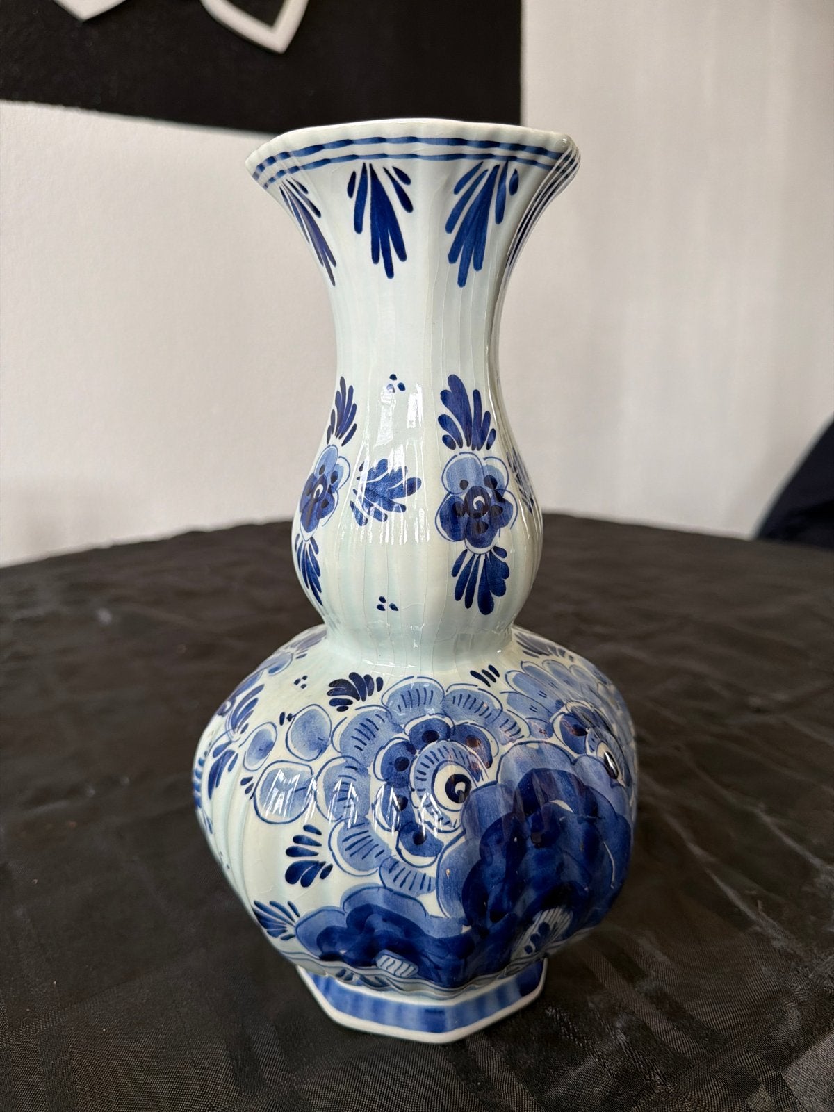2x Delfts Blauwe Vaas - Handgeschilderd, Antiek en Kunst, Ophalen