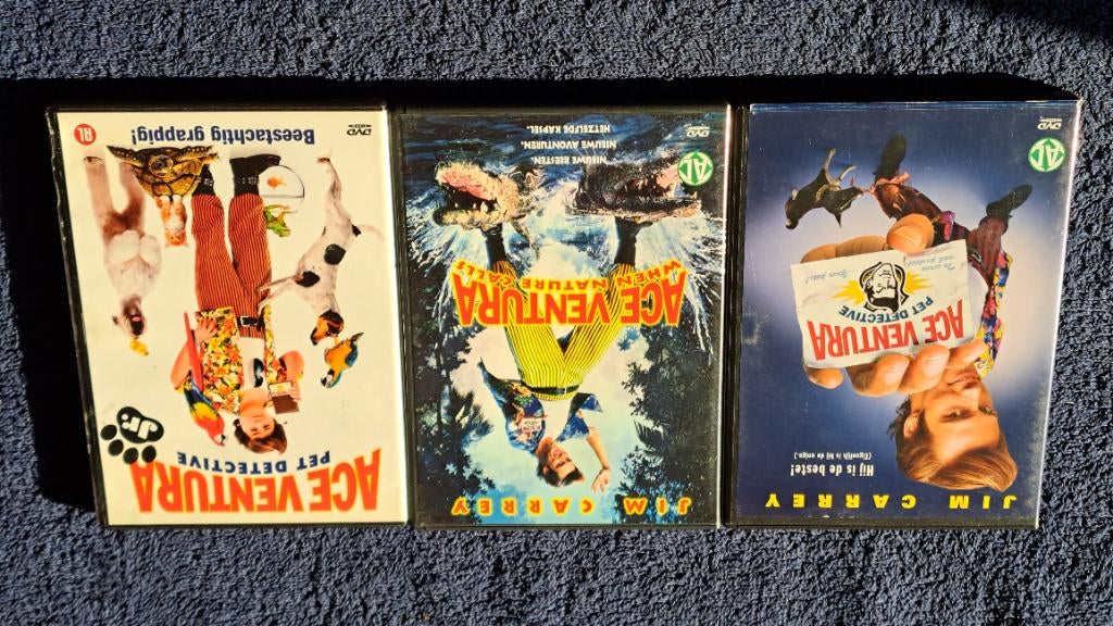 Ace Ventura Trilogy "Jim Carrey", Alle leeftijden, Ophalen of Verzenden, Zo goed als nieuw, Actiekomedie