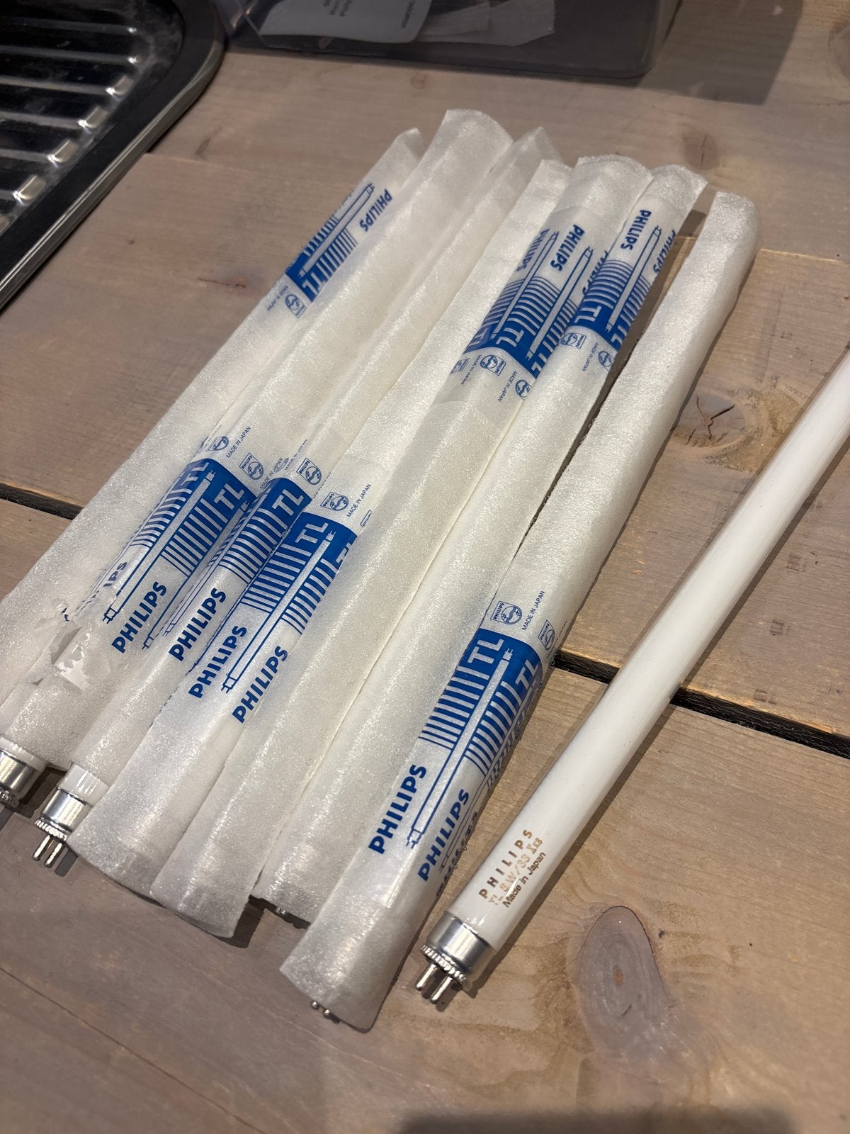 8x Philips TL 8W/33 TL-buizen - Nieuw in verpakking, Wit, G13 (TL), Philips, Nieuw