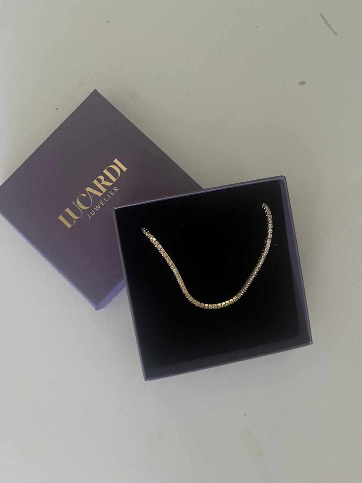 Ketting lucardi, Ophalen of Verzenden, Nieuw, Goud, Overige materialen