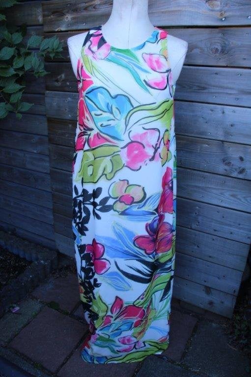 Jurk gekleurd Blue Joint mt 44IT (EU38) Maxi Vaste prijs, Kleding | Dames, Maat 38/40 (M), Meerkleurig, Blue Joint, Ophalen of Verzenden