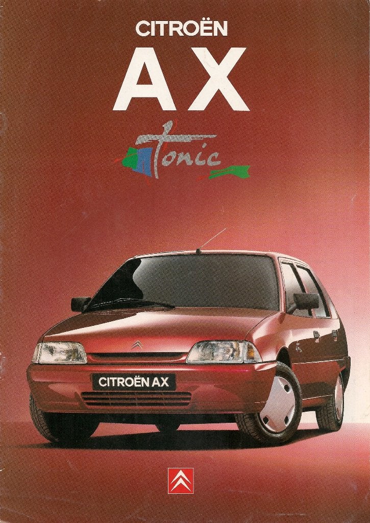 Franse folder Citroën AX, maart 1995, Ophalen of Verzenden, Nieuw, Citroën