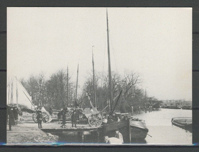 Amsterdam schinkel Hui Te Vraag Foto-Ansichtkaart j-302 jdu, Ophalen of Verzenden, 1960 tot 1980, Ongelopen, Noord-Holland