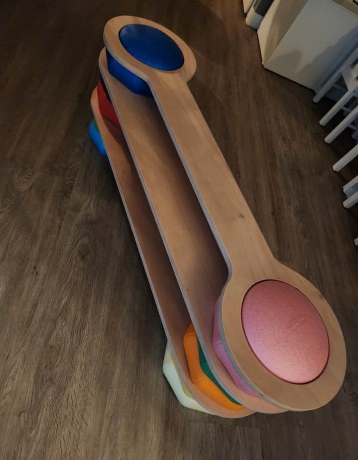 Balansplank set, 2 houten planken 18 mm dik,, Ophalen, Nieuw, Overige typen