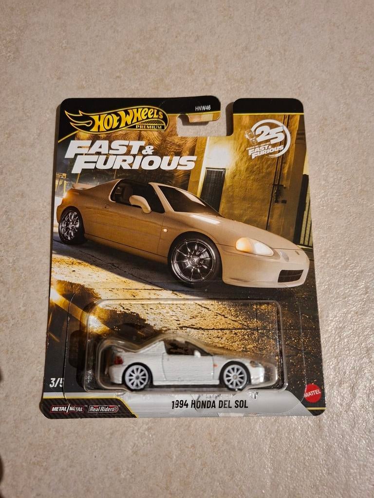 Hot Wheels Premium Fast & Furious 1994 Honda Del Sol, Ophalen of Verzenden, Nieuw, Auto