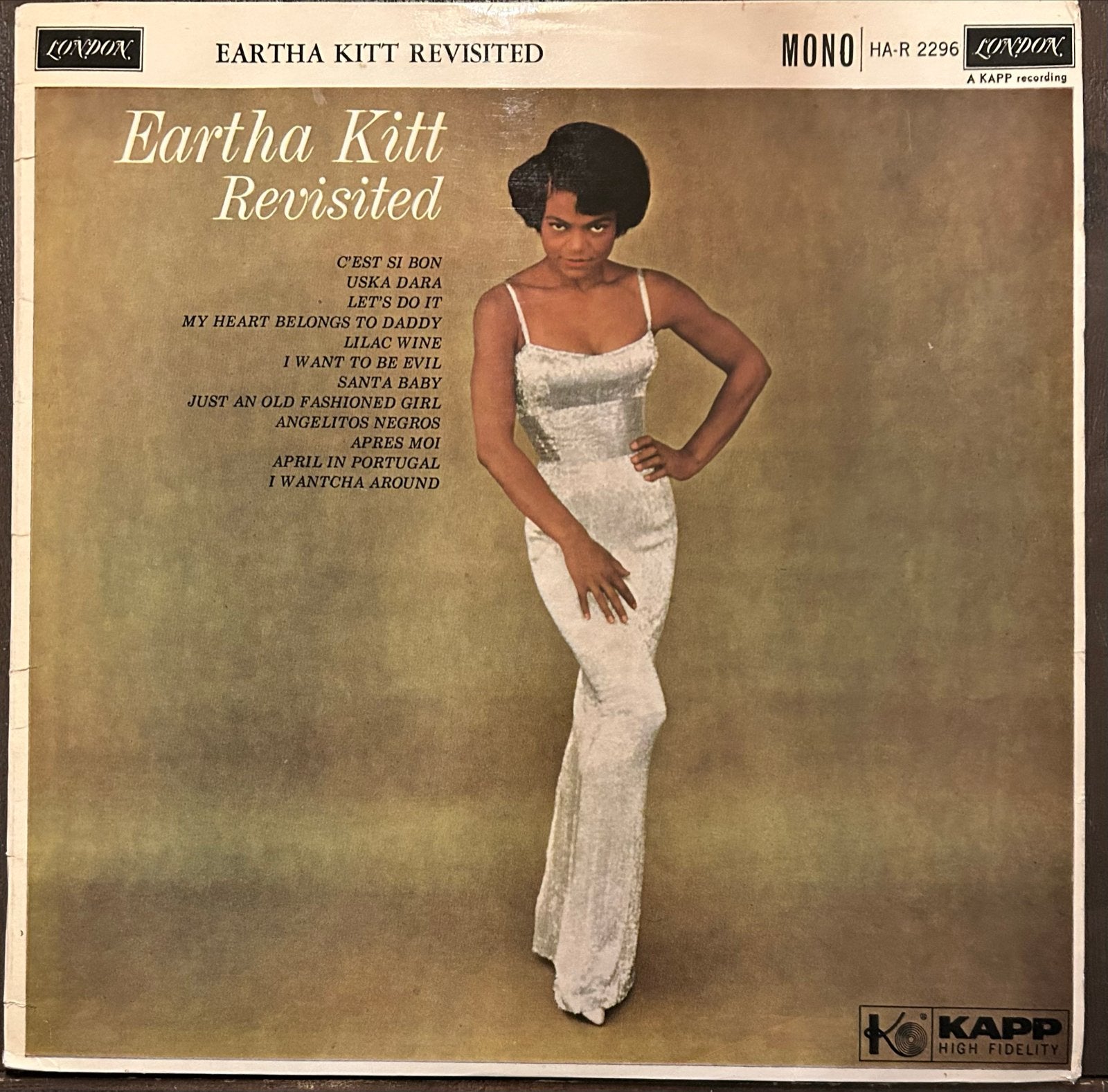 Eartha Kitt Revisited LP - London American Series, LP, Gebruikt, Ophalen of Verzenden, 12 inch