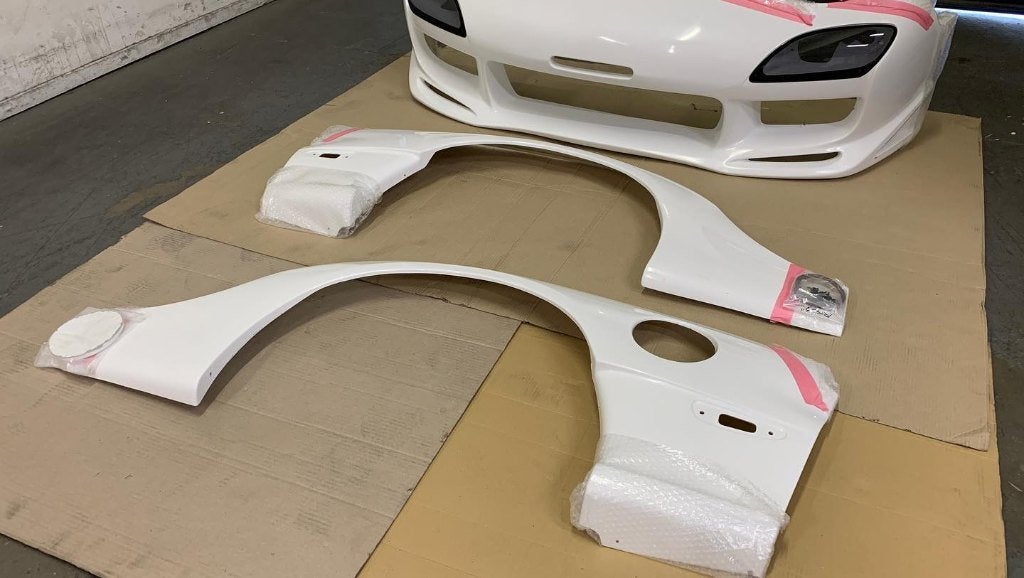 Fujita wide achter fenders 20mm - Mazda RX-7 Rx7 FD3S