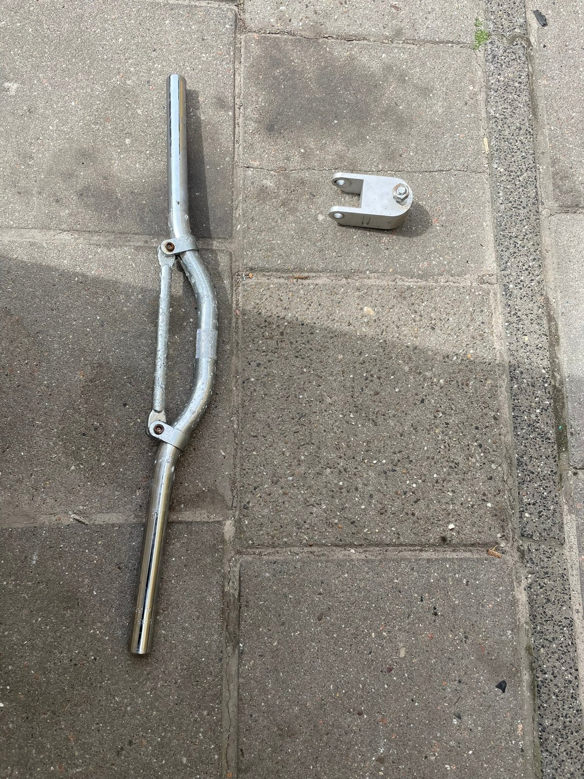 Piaggio/ gilera sportstuur chrome, Ophalen of Verzenden, Zo goed als nieuw