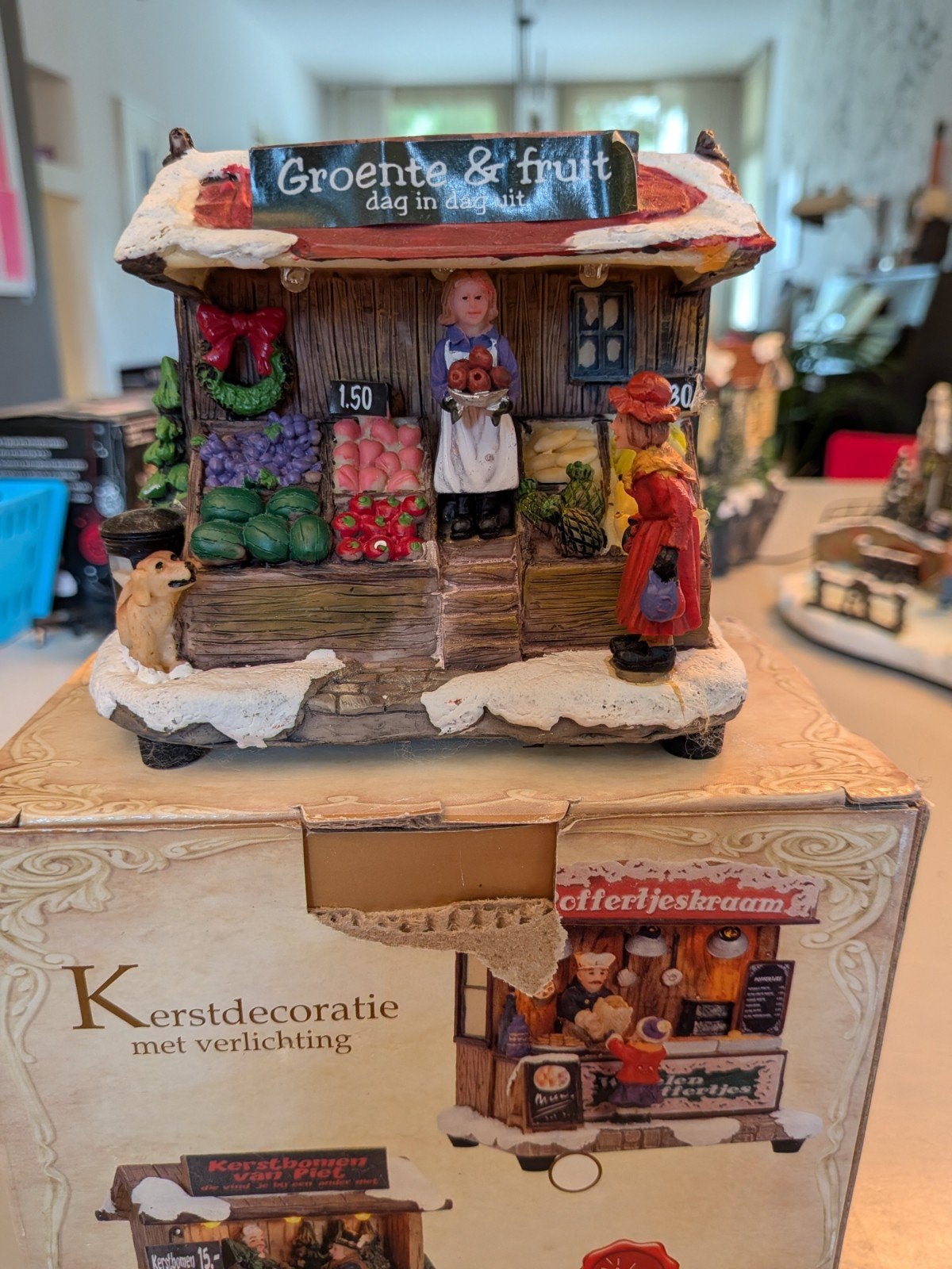 Kerstdorp Groente & Fruit, Diversen, Ophalen of Verzenden, Gebruikt