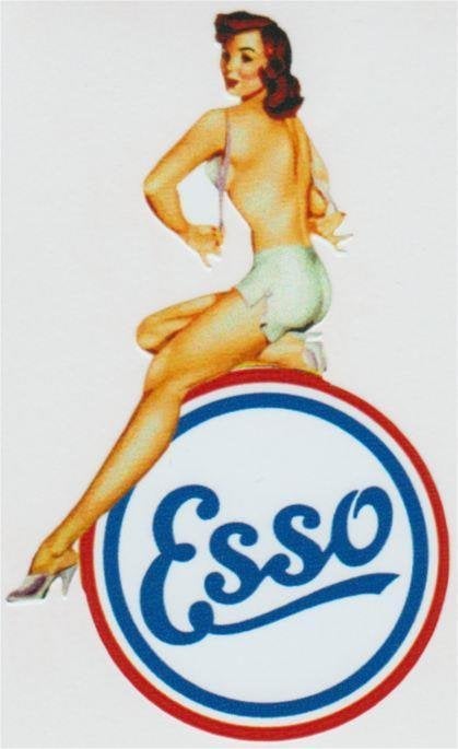 Esso Pin Up Girl sticker #7, Verzenden