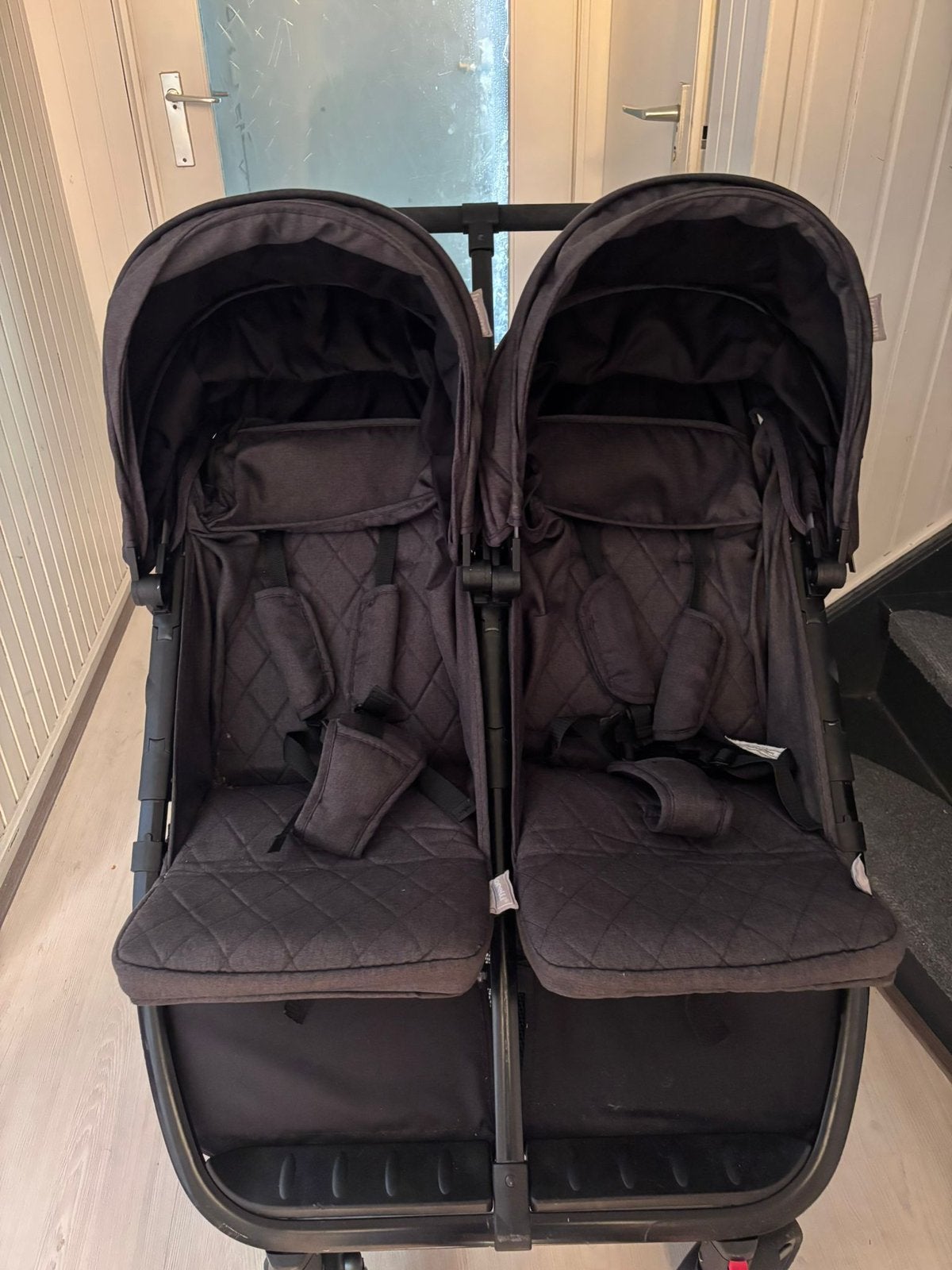een complete Lorelli Duo Black duowagen, Kinderen en Baby's, Tweelingen en Meerlingen, Ophalen, Zo goed als nieuw, Kinderwagen of Buggy