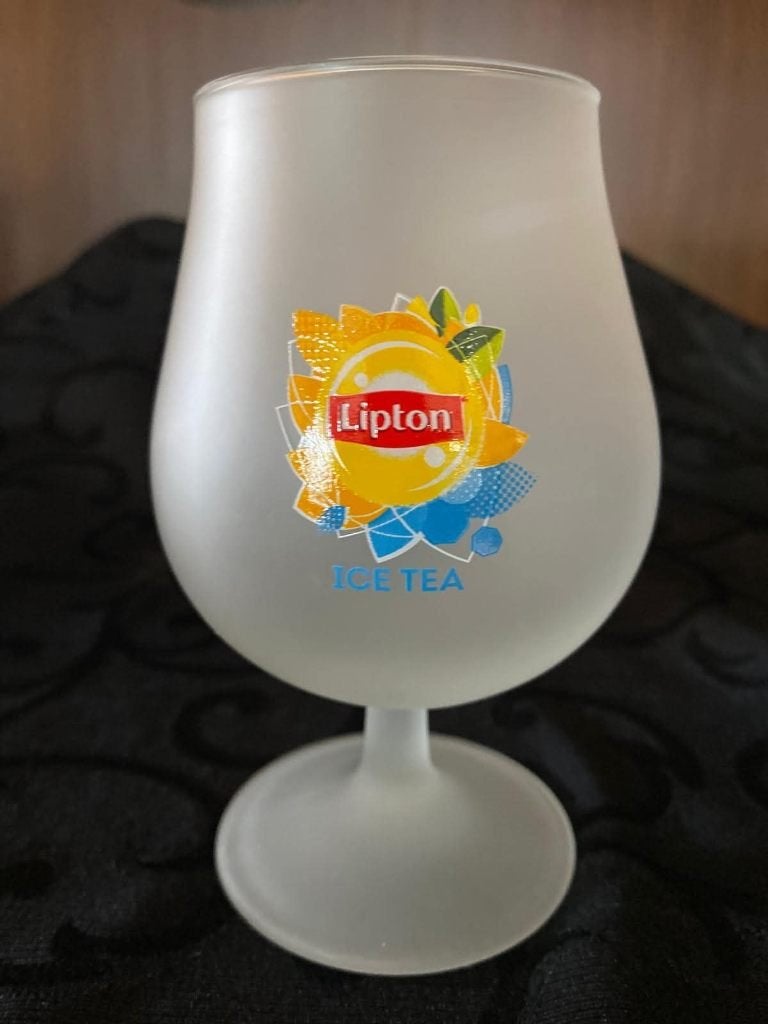6x Lipton Ice Tea glas, Ophalen, Nieuw, Frisdrankglas