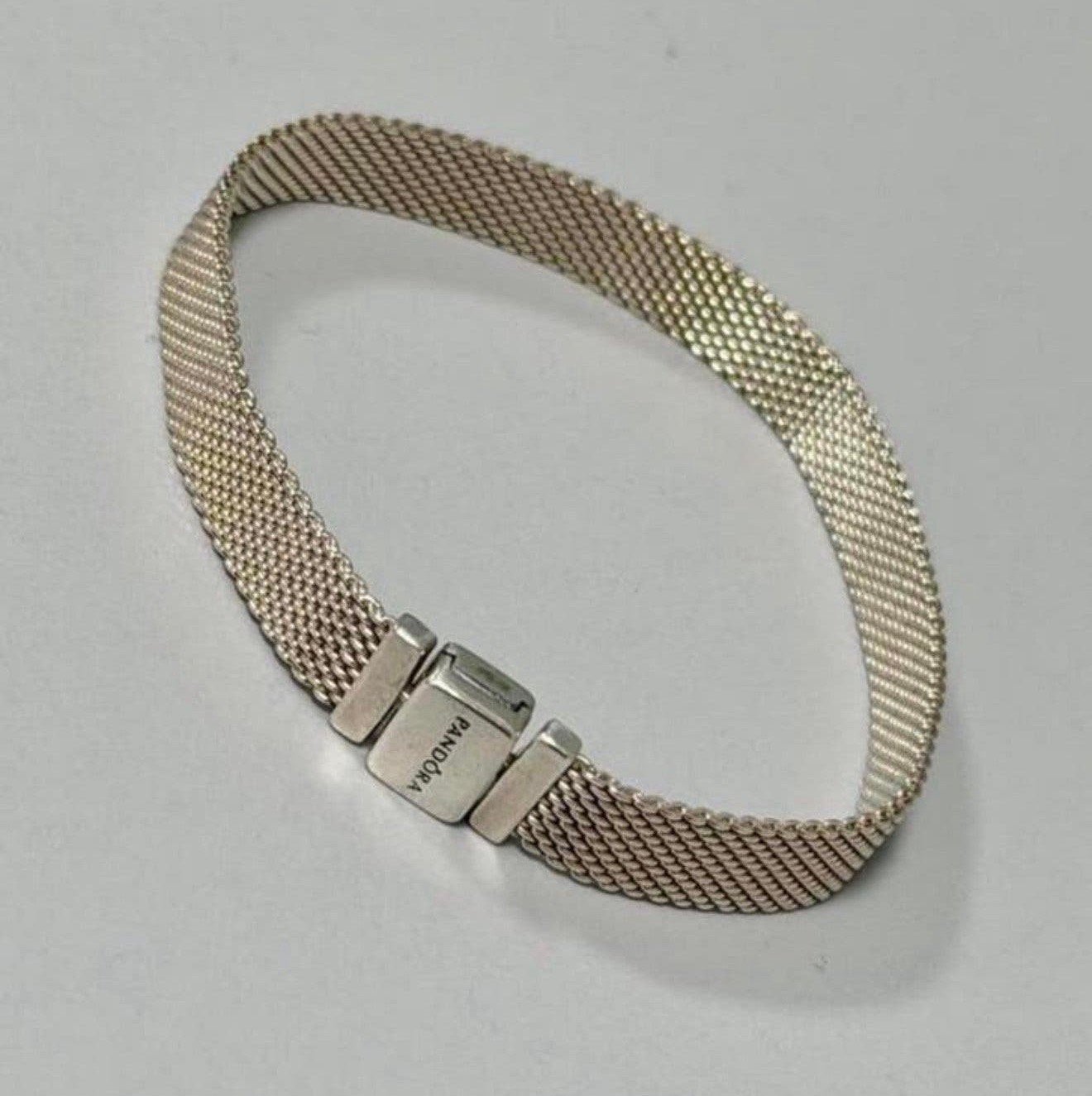 Pandora Reflexions Armband Mesh 597712 silver 925 zilver, P, P, P, Ophalen of Verzenden