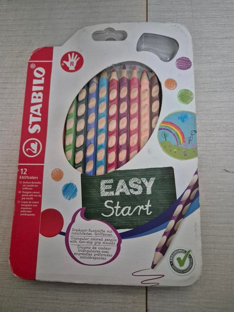 EASY start 3 kantige kleur potloden 5+ (Stabilo), Ophalen, Zo goed als nieuw, Potlood of Stift