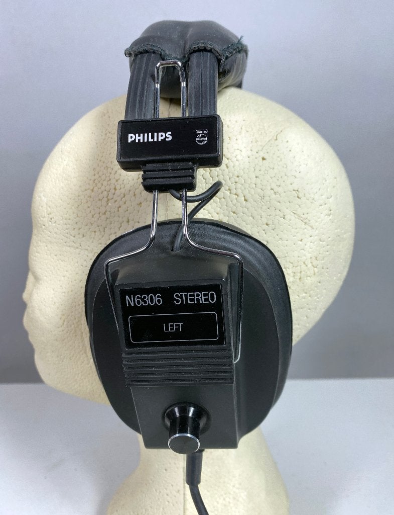 Koptelefoon Philips N6306 vintage, Ophalen, Gebruikt, Zwart, Philips