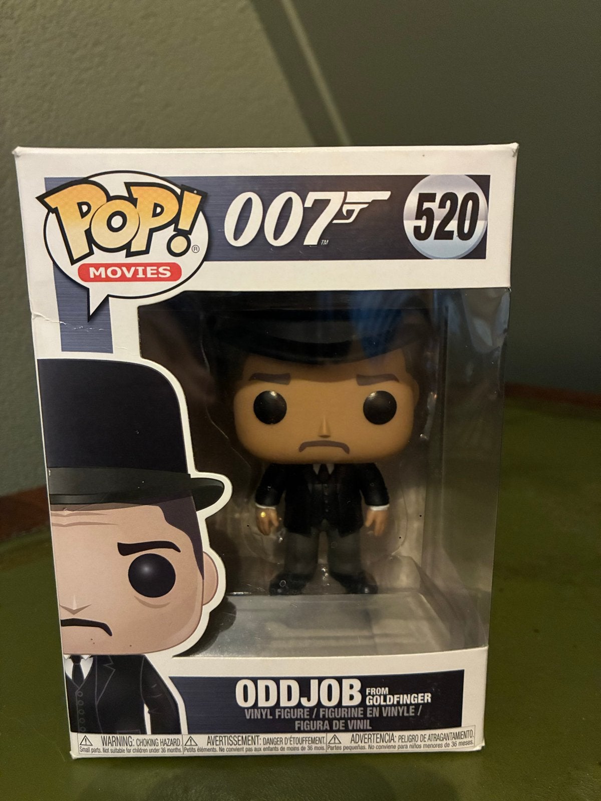 Funko Pop! 007 Oddjob #520 uit Goldfinger, Ophalen of Verzenden, Nieuw