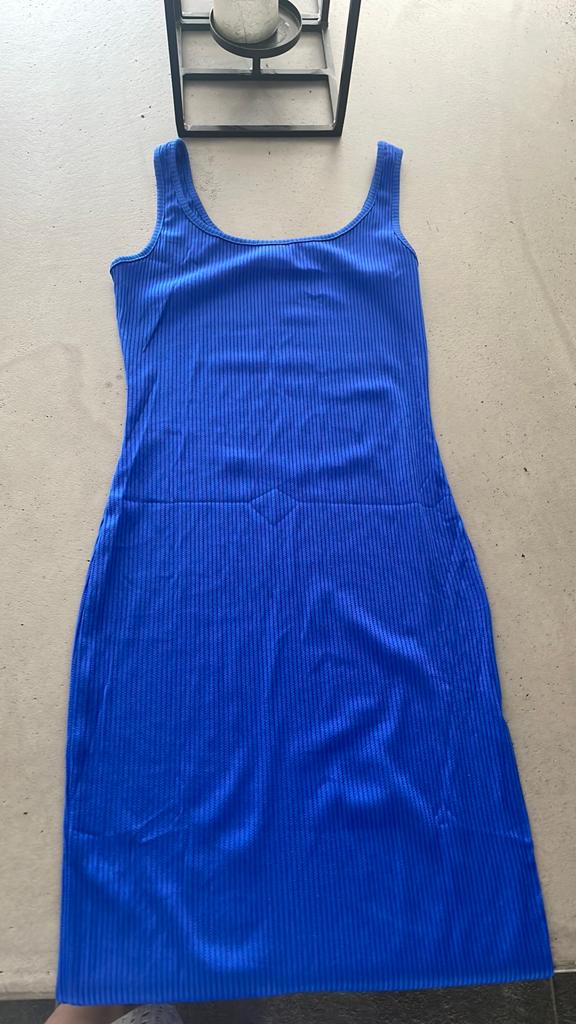 Blauwe jurk shein S, Kleding | Dames, Jurken, Maat 38/40 (M), Blauw, Ophalen of Verzenden, Zo goed als nieuw