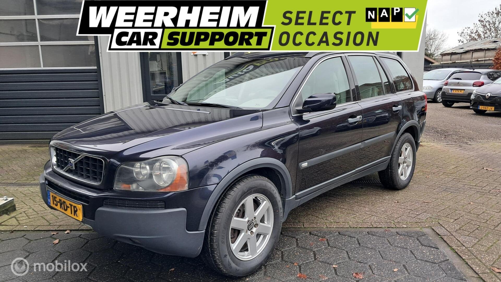 Volvo XC90 2.5 T Momentum|Trekhaak |4WD|7-pers, Auto's, Gebruikt, Blauw, 7 stoelen, 2521 cc