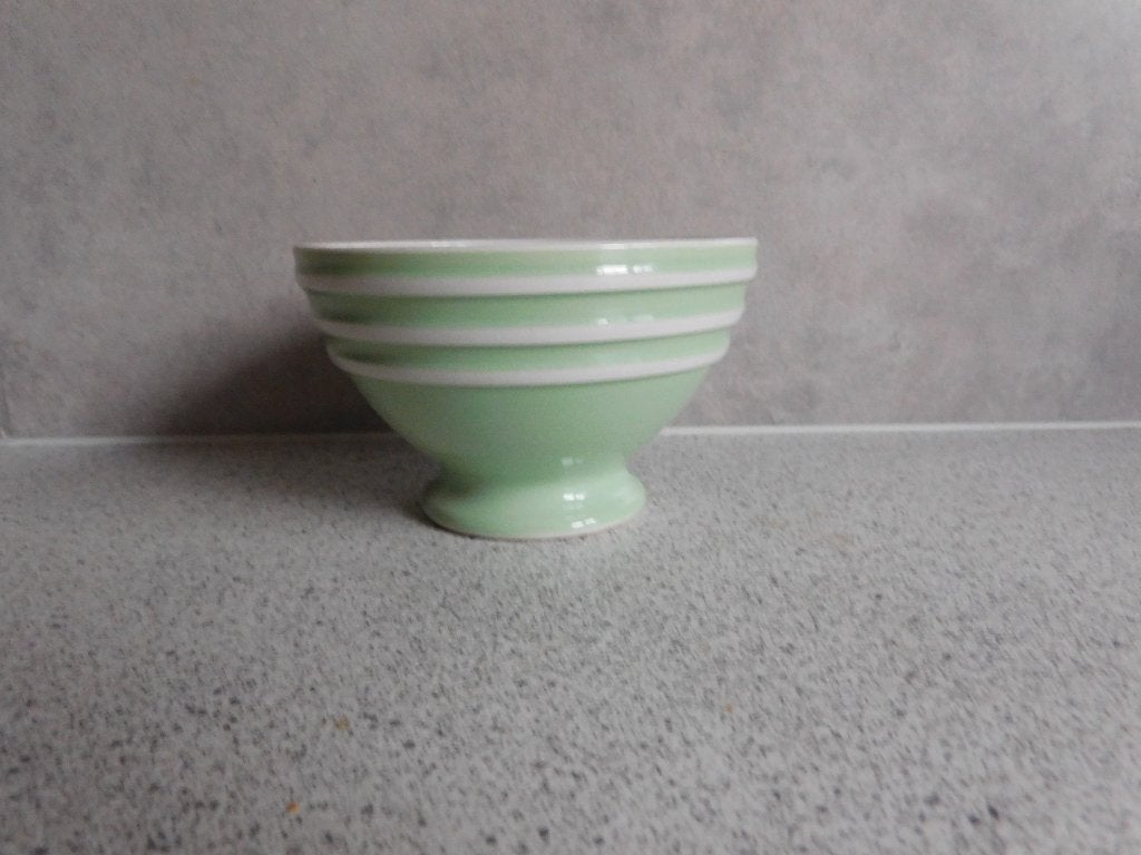 Spoelkom Groen Ribbel BFK Boch Frere Keramis - 10 cm, Ophalen of Verzenden