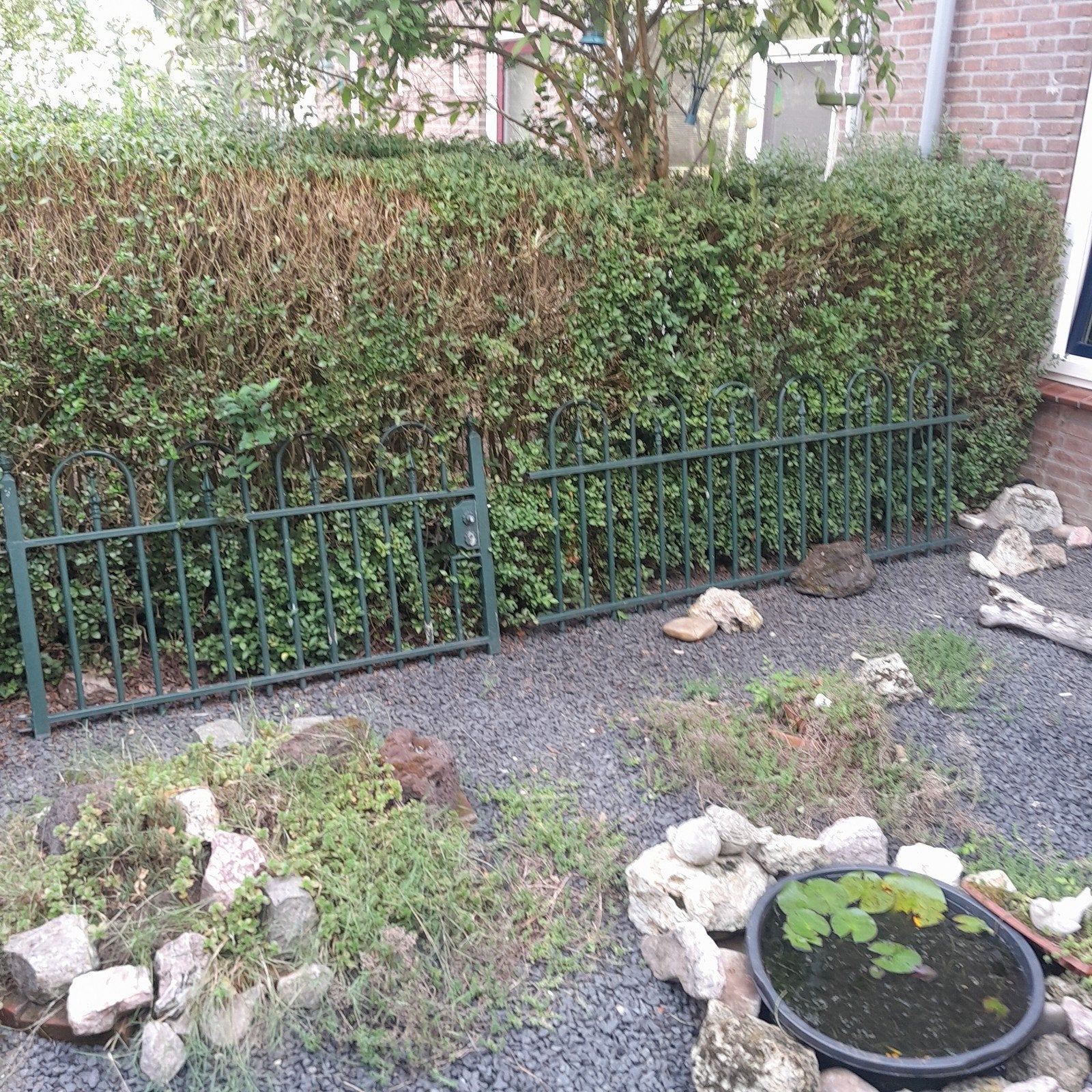 hekwerk + poort, Tuin en Terras, Ophalen, Gebruikt, IJzer, Sierhekwerk