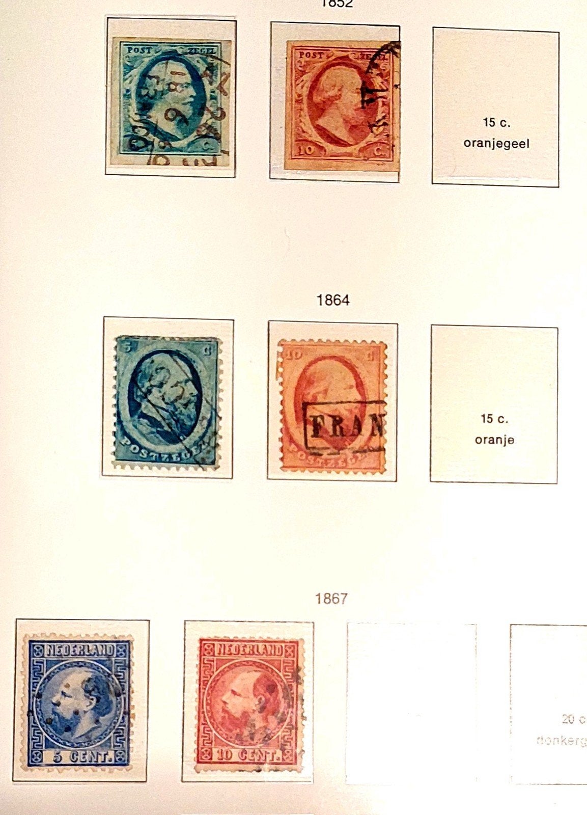 Koning Willem III gebruikt., Ophalen of Verzenden, T/m 1940, Gestempeld