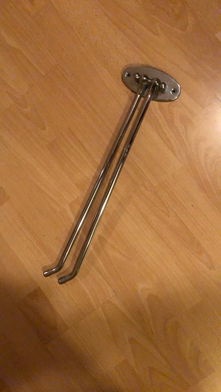 Chroom handdoekenrekje - praktisch en stijlvol, Ophalen of Verzenden, Zo goed als nieuw, Zilver, Handdoekenrek