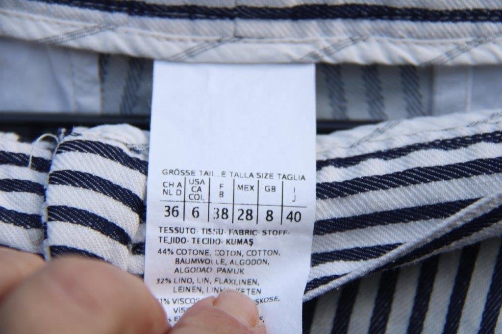 Broek gestreept Max Mara mt 36 Vaste prijs, Kleding | Dames, Overige kleuren, Max Mara, Ophalen of Verzenden, Zo goed als nieuw
