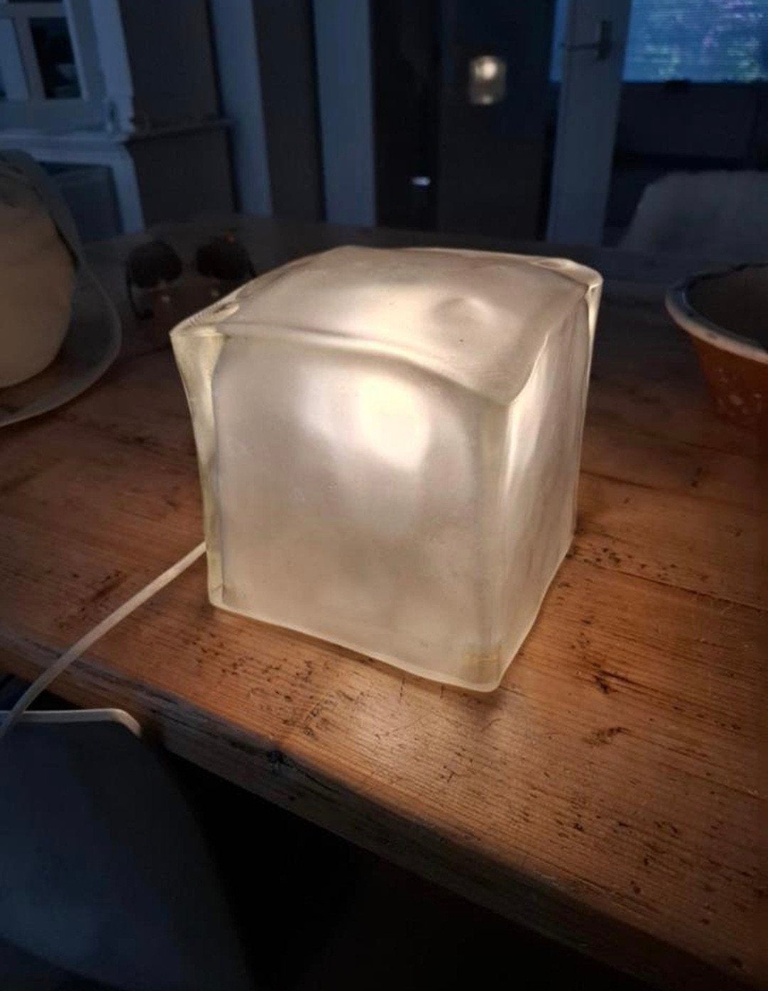 Vintage ice cube lamp Iviken Ikea, Ophalen, Minder dan 50 watt, Lamp
