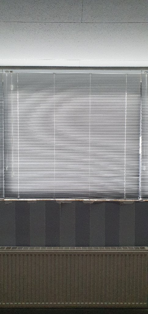 Aluminium Jaloezieën 118,5x115 Kleur Wit, Jaloezie, Inclusief montageonderdelen, Wit, Metaal