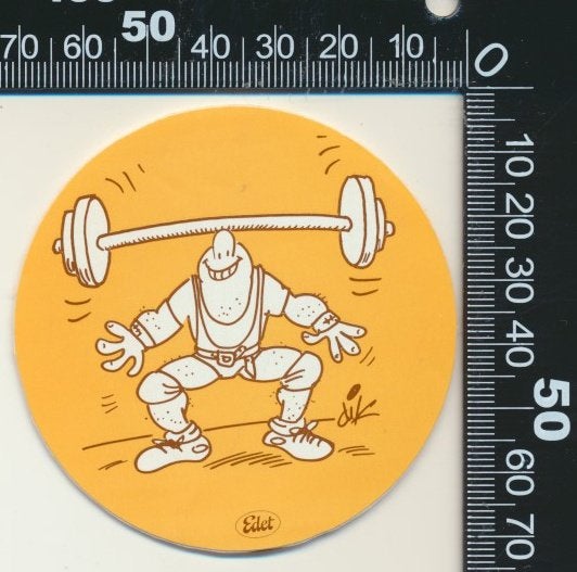 Sticker: Edet - Dik Bruynestein (7), Verzamelen, Ophalen of Verzenden, Zo goed als nieuw, Bedrijf of Vereniging