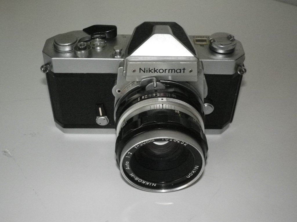 nikkormat ft met 50mm nikkor, Ophalen of Verzenden, Gebruikt, Spiegelreflex, Nikon
