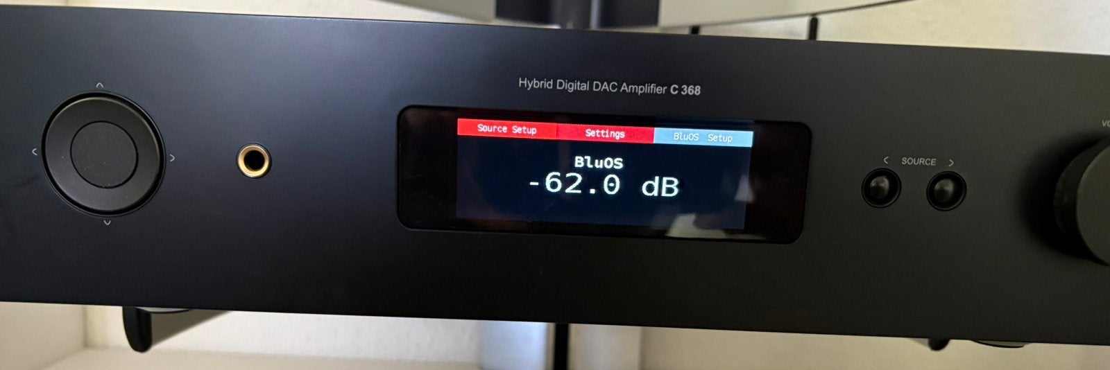 NAD C 368  Versterker met BluOS 2 module, Zo goed als nieuw, 60 tot 120 watt, Stereo, Ophalen
