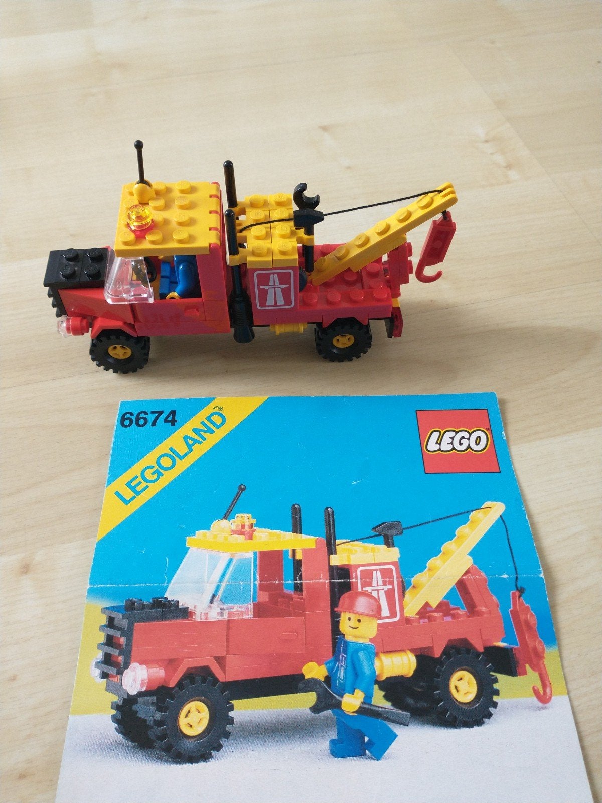 Lego Legoland 6674 Takelwagen met instructies, Gebruikt, Lego, Ophalen of Verzenden, LEGOLAND