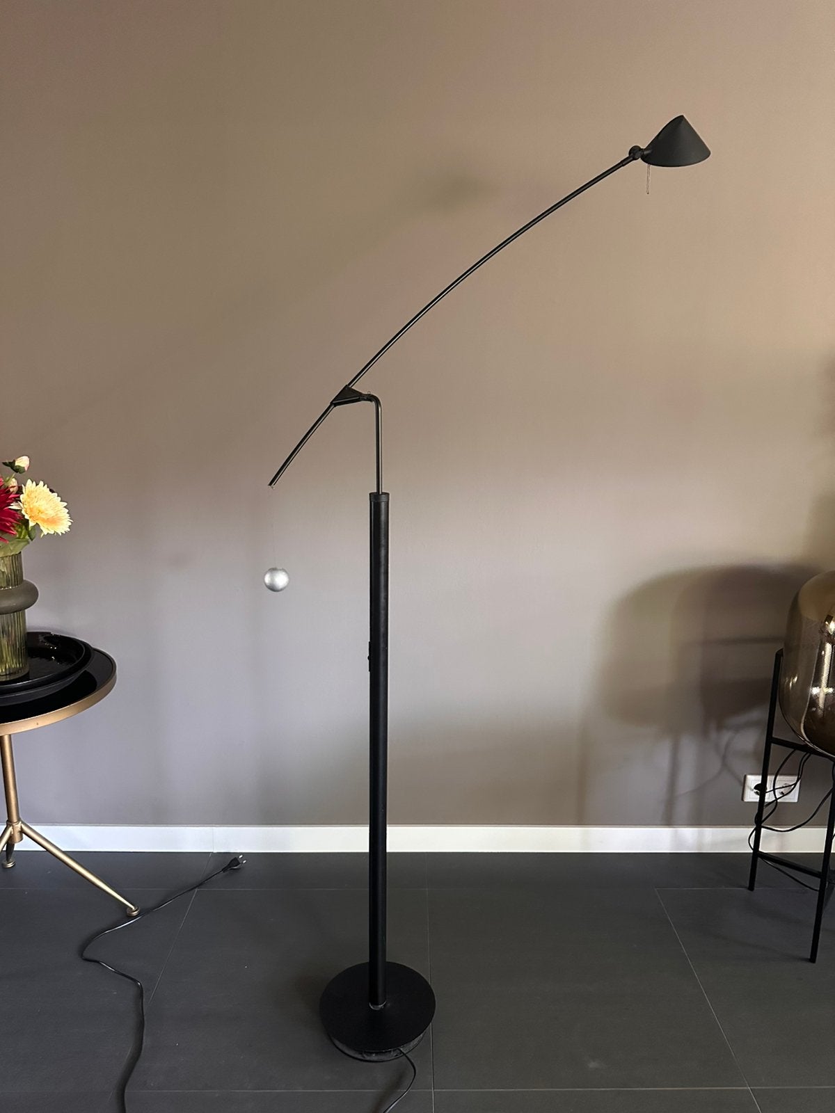 Artemide Nestore Lettura zwart design dimbare lamp, Ophalen, Design, Zo goed als nieuw, Metaal