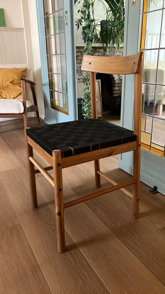 Stoelen Ikea Nackanas 4x, Ophalen, Gebruikt, Bruin, Vier