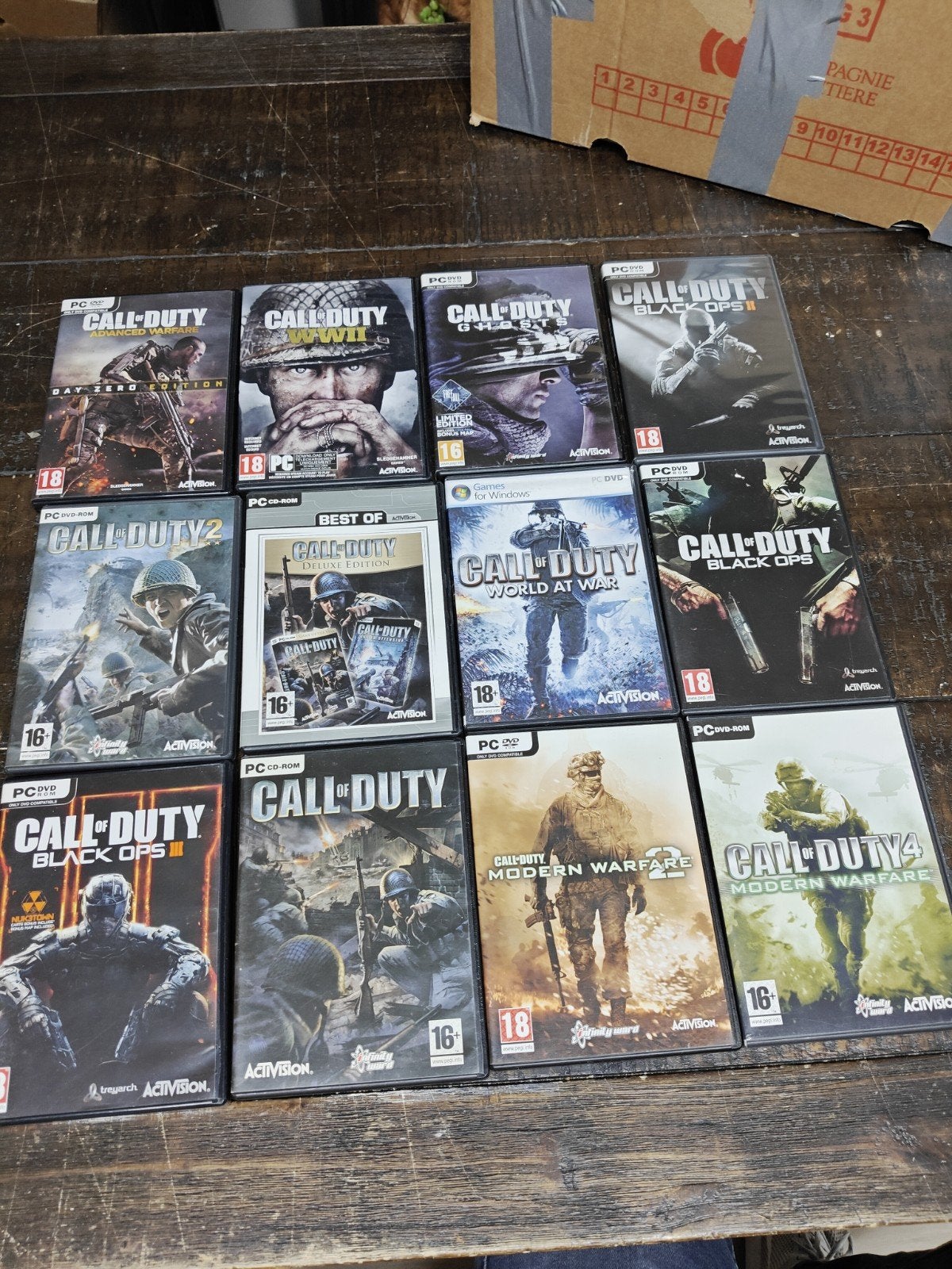 Grote collectie Call of Duty PC games (12 stuks), Spelcomputers en Games, Games | Pc, Online, Vanaf 18 jaar, Shooter, Activision