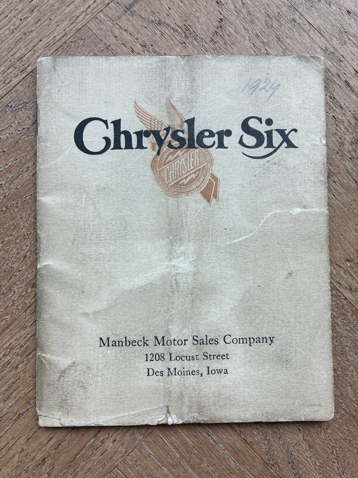 1924 Chrysler Six kleine brochure, Boeken, Verzenden, Gelezen, Overige merken